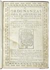 (LIMA--1759.) Ordenanzas para el gobierno de la labor de monedas de oro, y plata que se fabricaren en la Real Casa de Lima.